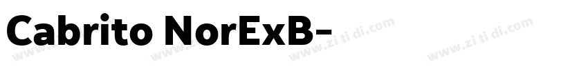 Cabrito NorExB字体转换 Cabrito NorExB字体转换